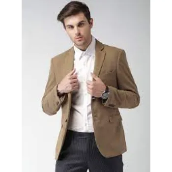 Brown Slim Fit Single Breasted Formal Blazer